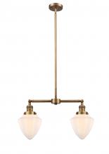 Innovations Lighting 209-BB-G661-7 - Bullet - 2 Light - 24 inch - Brushed Brass - Stem Hung - Island Light