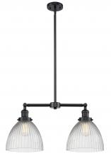  209-OB-G222 - Seneca Falls - 2 Light - 21 inch - Oil Rubbed Bronze - Stem Hung - Island Light