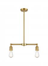 Innovations Lighting 209-SG - Bare Bulb - 2 Light - 20 inch - Satin Gold - Stem Hung - Island Light