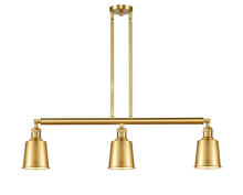  213-SG-M9-SG - Addison - 3 Light - 38 inch - Satin Gold - Stem Hung - Island Light