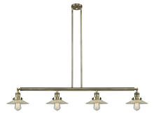 Innovations Lighting 214-AB-G2 - Halophane - 4 Light - 53 inch - Antique Brass - Stem Hung - Island Light