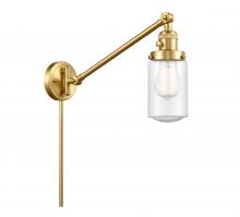  237-SG-G314 - Dover - 1 Light - 5 inch - Satin Gold - Swing Arm