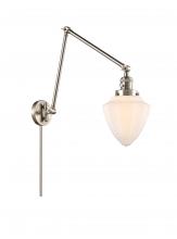  238-SN-G661-7 - Bullet - 1 Light - 7 inch - Brushed Satin Nickel - Swing Arm