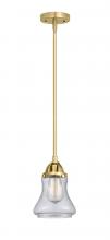  288-1S-SG-G194 - Bellmont - 1 Light - 6 inch - Satin Gold - Cord hung - Mini Pendant