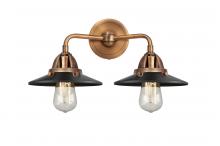 Innovations Lighting 288-2W-AC-M6-BK - Railroad - 2 Light - 16 inch - Antique Copper - Bath Vanity Light