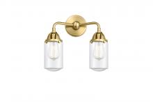 Innovations Lighting 288-2W-SG-G312 - Dover - 2 Light - 13 inch - Satin Gold - Bath Vanity Light