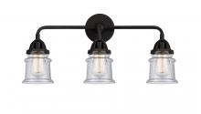 Innovations Lighting 288-3W-BK-G184S - Canton - 3 Light - 23 inch - Matte Black - Bath Vanity Light