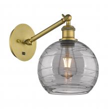 Innovations Lighting 317-1W-BB-G1213-8SM - Athens Deco Swirl - 1 Light - 8 inch - Brushed Brass - Sconce