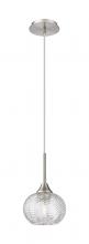 Innovations Lighting 323-1P-SN-G323-7CL - Berkshire - 1 Light - 7 inch - Brushed Satin Nickel - Cord Hung - Pendant