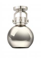 Innovations Lighting 410-1F-PN-M410-8PN - Newton Sphere - 1 Light - 8 inch - Polished Nickel - Flush Mount