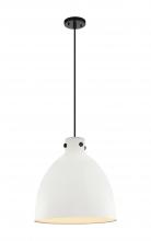 Innovations Lighting 410-1PL-BK-M412-16W - Newton Sphere - 1 Light - 16 inch - Matte Black - Cord hung - Pendant