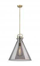 Innovations Lighting 410-1SL-BB-G411-18SM - Newton Cone - 1 Light - 18 inch - Brushed Brass - Pendant