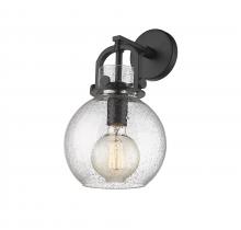 Innovations Lighting 410-1W-BK-G410-8SDY - Newton Sphere - 1 Light - 8 inch - Matte Black - Sconce