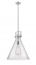 Innovations Lighting 411-1SL-PN-G411-18SDY - Newton Cone - 1 Light - 18 inch - Polished Nickel - Cord hung - Pendant