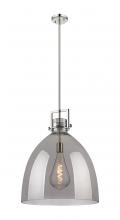 Innovations Lighting 411-1SL-PN-G412-18SM - Newton Bell - 1 Light - 18 inch - Polished Nickel - Pendant