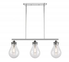 Innovations Lighting 414-3I-PC-8CL - Genesis - 3 Light - 39 inch - Polished Chrome - Cord hung - Island Light