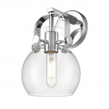 Innovations Lighting 423-1W-PC-G410-6CL - Pilaster II Sphere - 1 Light - 7 inch - Polished Chrome - Sconce