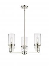 Innovations Lighting 426-3CR-PN-G426-8CL - Utopia - 3 Light - 22 inch - Polished Nickel - Pendant