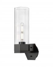 Innovations Lighting 427-1W-BK-G427-14CL - Claverack - 1 Light - 6 inch - Matte Black - Sconce