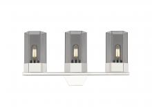 Innovations Lighting 427-3W-PN-G427-9SM - Claverack - 3 Light - 22 inch - Polished Nickel - Bath Vanity Light