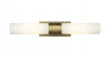 Innovations Lighting 429-2WL-BB-G429-11WH - Empire - 2 Light - 5 inch - Brushed Brass - Bath Vanity Light