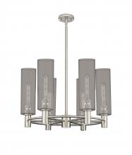 Innovations Lighting 434-6CR-PN-G434-12SM - Crown Point - 6 Light - 24 inch - Polished Nickel - Chandelier