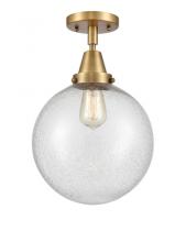 Innovations Lighting 447-1C-BB-G204-10 - Beacon - 1 Light - 10 inch - Brushed Brass - Flush Mount