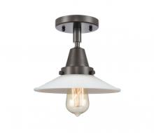 Innovations Lighting 447-1C-OB-G1 - Halophane - 1 Light - 9 inch - Oil Rubbed Bronze - Flush Mount