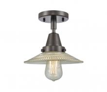 Innovations Lighting 447-1C-OB-G2 - Halophane - 1 Light - 9 inch - Oil Rubbed Bronze - Flush Mount