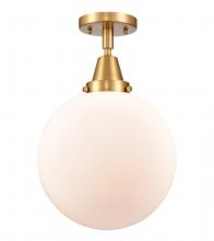 Innovations Lighting 447-1C-SG-G201-10 - Beacon - 1 Light - 10 inch - Satin Gold - Flush Mount