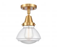 Innovations Lighting 447-1C-SG-G322 - Olean - 1 Light - 7 inch - Satin Gold - Flush Mount