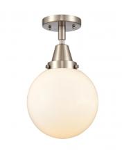 Innovations Lighting 447-1C-SN-G201-8 - Beacon - 1 Light - 8 inch - Brushed Satin Nickel - Flush Mount