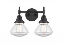  447-2W-BK-G322 - Olean - 2 Light - 16 inch - Matte Black - Bath Vanity Light