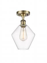 Innovations Lighting 516-1C-AB-G652-8 - Cindyrella - 1 Light - 8 inch - Antique Brass - Semi-Flush Mount