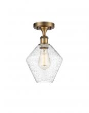 Innovations Lighting 516-1C-BB-G654-8 - Cindyrella - 1 Light - 8 inch - Brushed Brass - Semi-Flush Mount