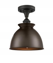 Innovations Lighting 516-1C-OB-M14-OB - Adirondack - 1 Light - 8 inch - Oil Rubbed Bronze - Semi-Flush Mount