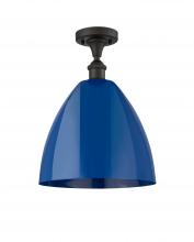 Innovations Lighting 516-1C-OB-MBD-12-BL - Plymouth - 1 Light - 12 inch - Oil Rubbed Bronze - Semi-Flush Mount