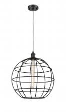 Innovations Lighting 516-1P-BK-CE-16-BK - Lake Placid - 1 Light - 16 inch - Matte Black - Mini Pendant