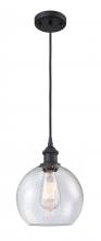 Innovations Lighting 516-1P-BK-G124-8 - Athens - 1 Light - 8 inch - Matte Black - Cord hung - Mini Pendant