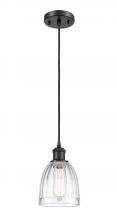 Innovations Lighting 516-1P-BK-G442 - Brookfield - 1 Light - 6 inch - Matte Black - Cord hung - Mini Pendant