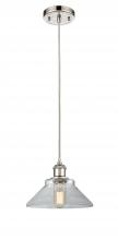 Innovations Lighting 516-1P-PN-G132 - Orwell - 1 Light - 8 inch - Polished Nickel - Cord hung - Mini Pendant