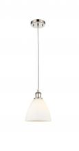 Innovations Lighting 516-1P-PN-GBD-751 - Bristol - 1 Light - 8 inch - Polished Nickel - Cord hung - Mini Pendant