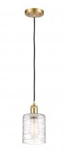 Innovations Lighting 516-1P-SG-G1113 - Cobbleskill - 1 Light - 5 inch - Satin Gold - Cord hung - Mini Pendant