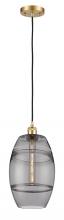 Innovations Lighting 516-1P-SG-G557-8SM - Vaz - 1 Light - 8 inch - Satin Gold - Cord hung - Mini Pendant