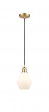 Innovations Lighting 516-1P-SG-G651-6 - Cindyrella - 1 Light - 6 inch - Satin Gold - Cord hung - Mini Pendant