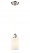 Innovations Lighting 516-1P-SN-G801 - Clymer - 1 Light - 4 inch - Brushed Satin Nickel - Cord hung - Mini Pendant