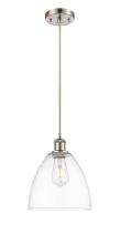 Innovations Lighting 516-1P-SN-GBD-92 - Bristol - 1 Light - 9 inch - Brushed Satin Nickel - Cord hung - Mini Pendant