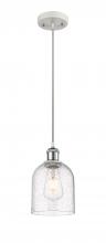 Innovations Lighting 516-1P-WPC-G558-6SDY - Bella - 1 Light - 6 inch - White Polished Chrome - Cord hung - Mini Pendant