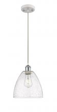 Innovations Lighting 516-1P-WPC-GBD-94 - Bristol - 1 Light - 9 inch - White Polished Chrome - Cord hung - Mini Pendant