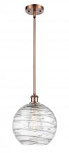 Innovations Lighting 516-1S-AC-G1213-10 - Athens Deco Swirl - 1 Light - 10 inch - Antique Copper - Mini Pendant